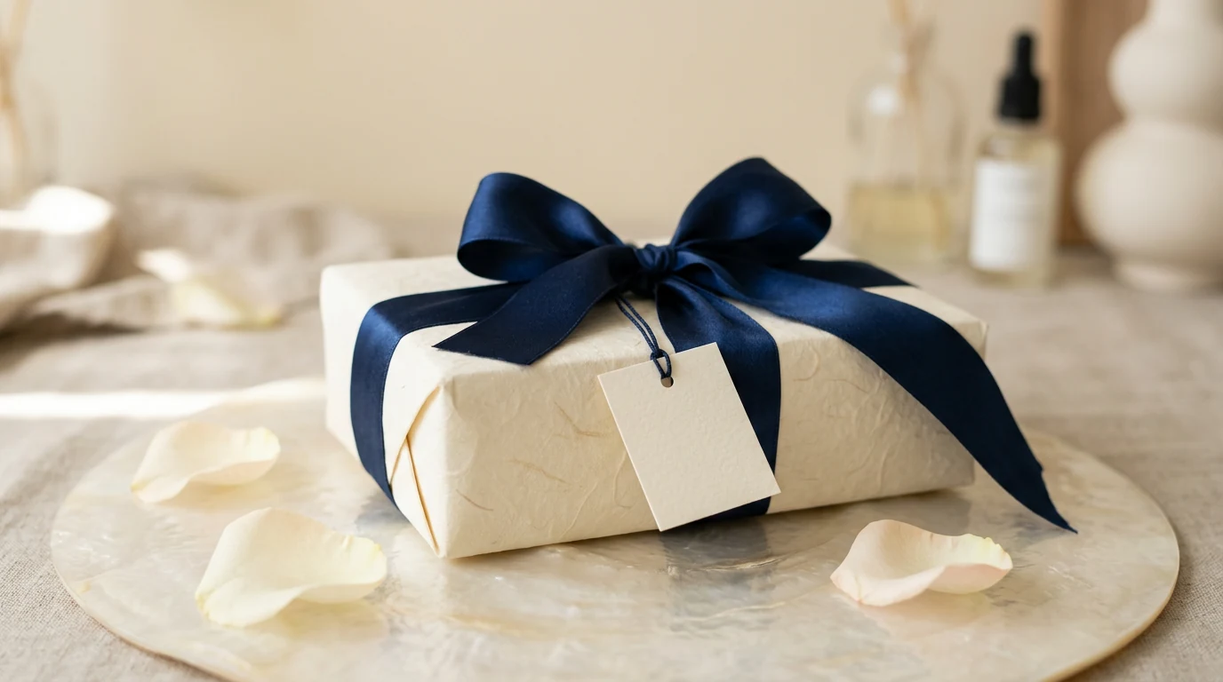 Gift-wrap application mockup.