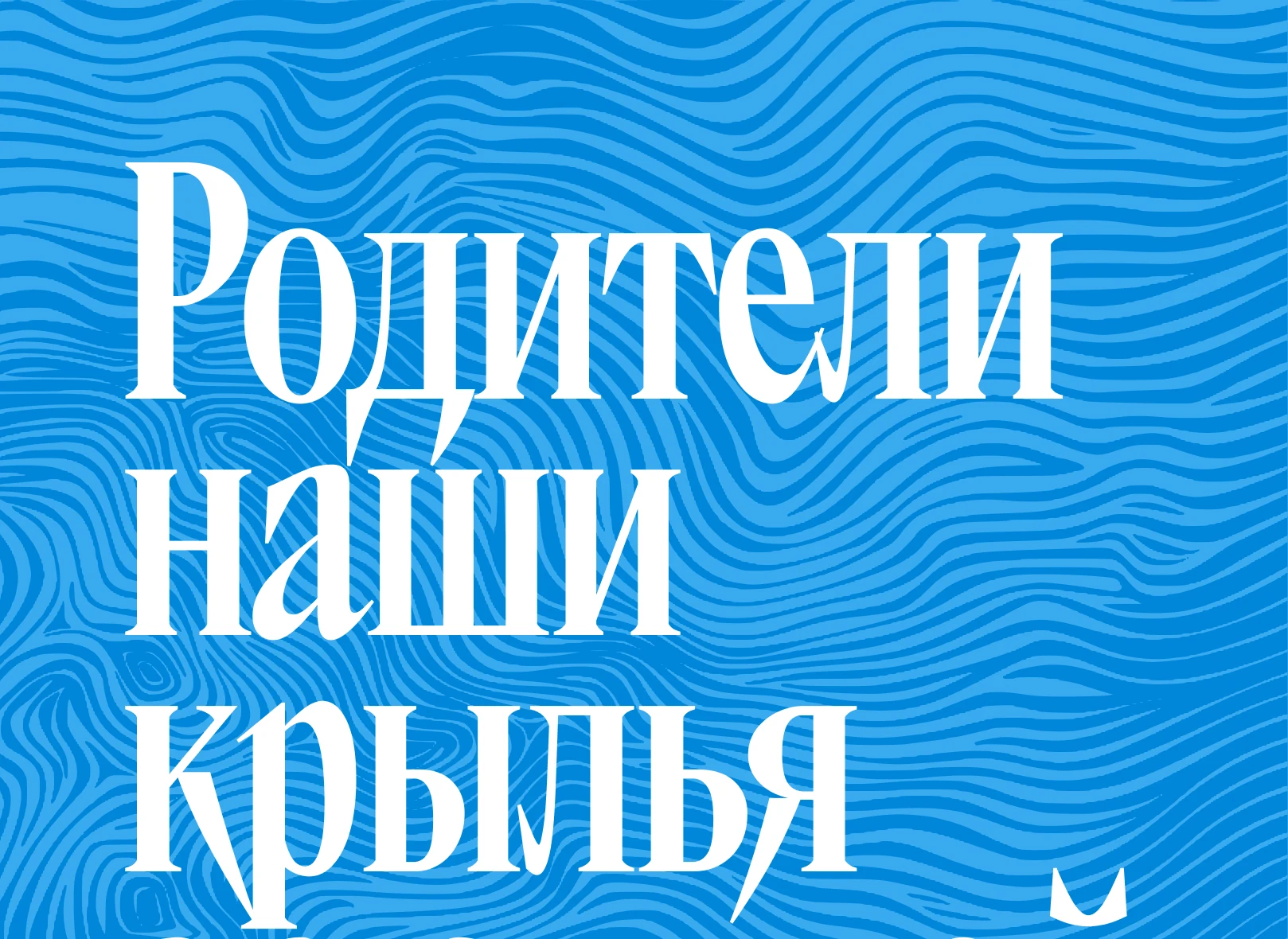 Обложка с волнами, верхняя половина.
