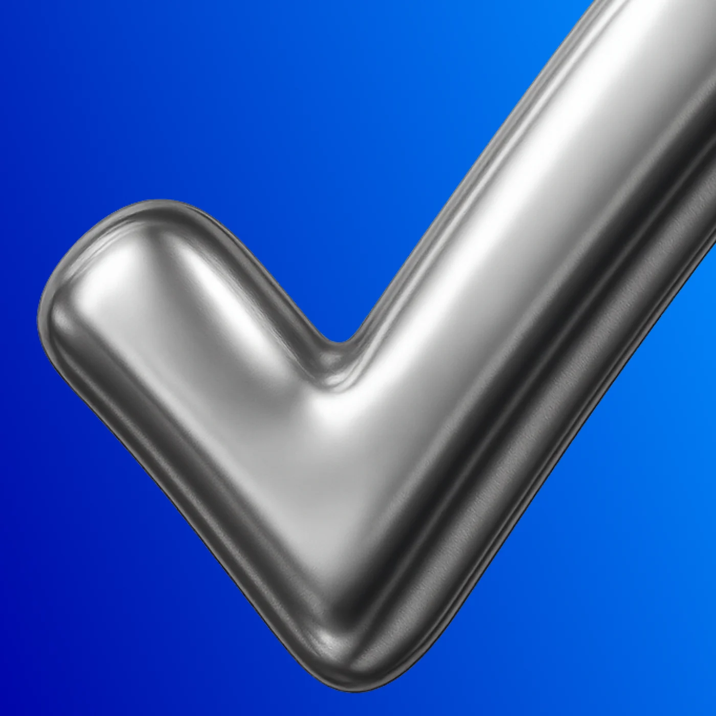 3D icon: a check mark.