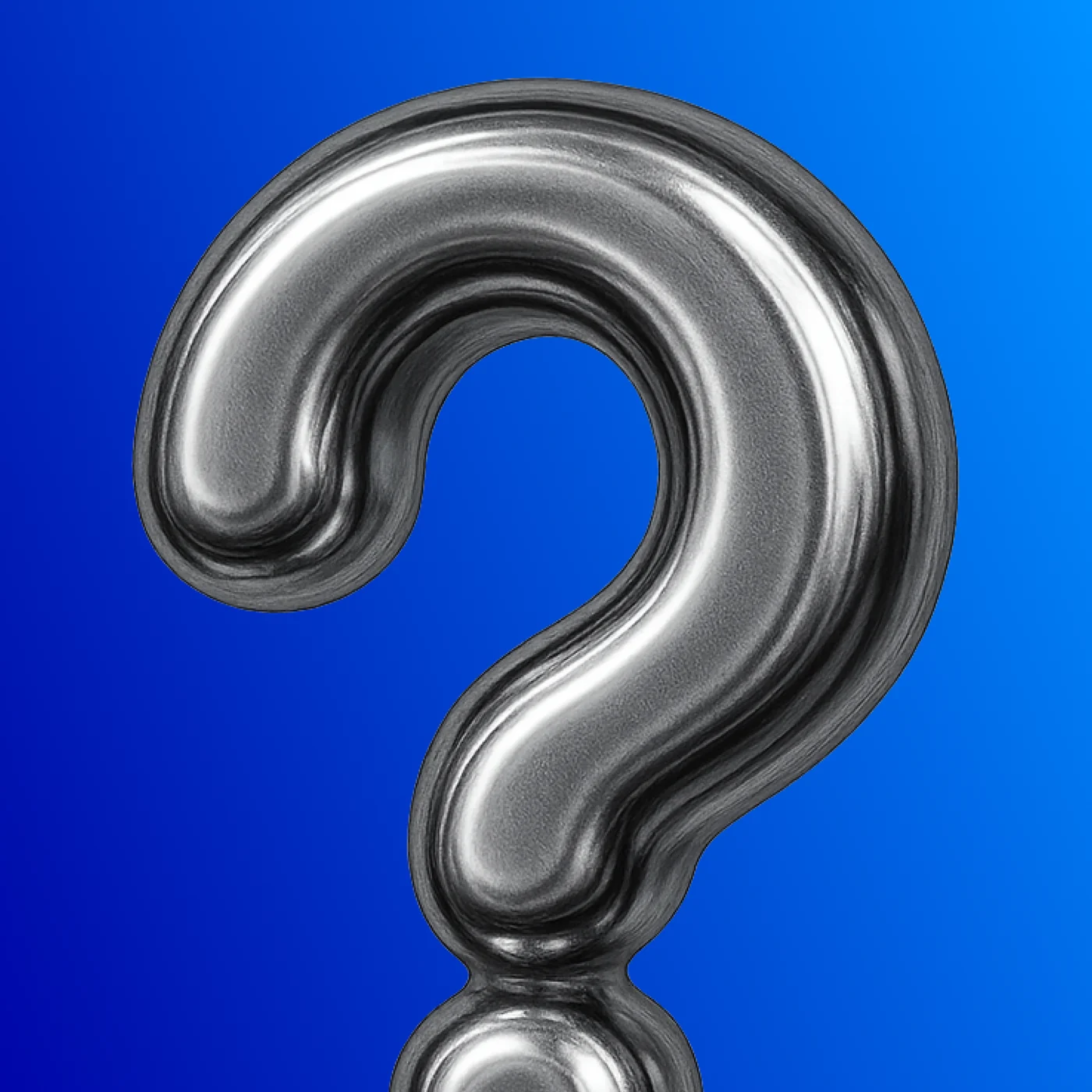 3D icon: a question mark.