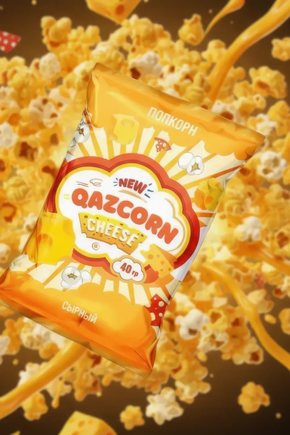 Cheese flavour and its colour direction.
