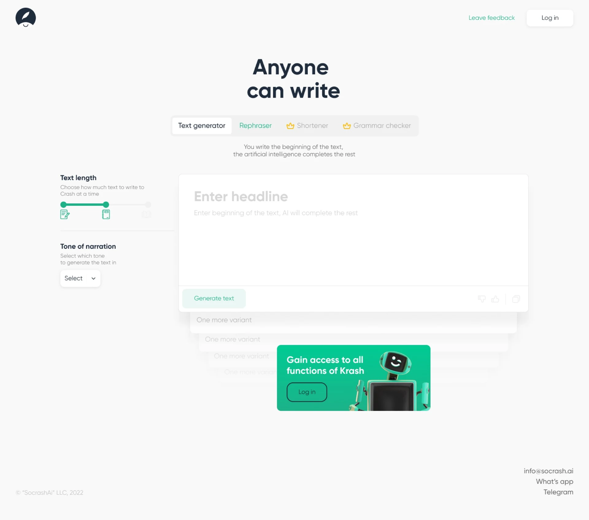 Original desktop landing-page design from Figma.